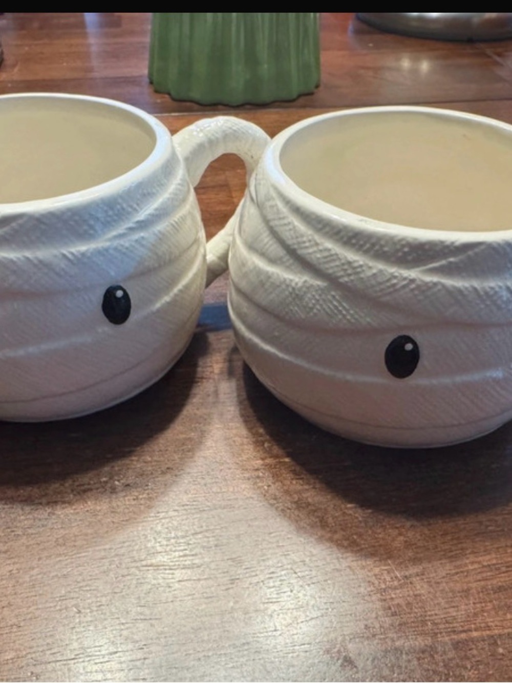 White Mummy Ceramic Mug Set - Cute Halloween Mugs